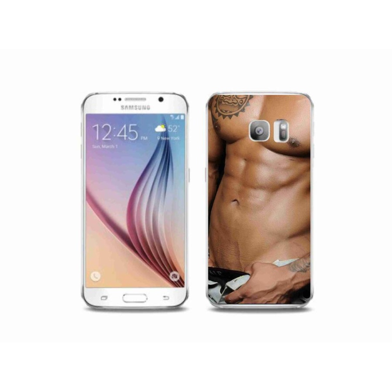 Gelový kryt mmCase na mobil Samsung Galaxy S6 Edge - sexy muž
