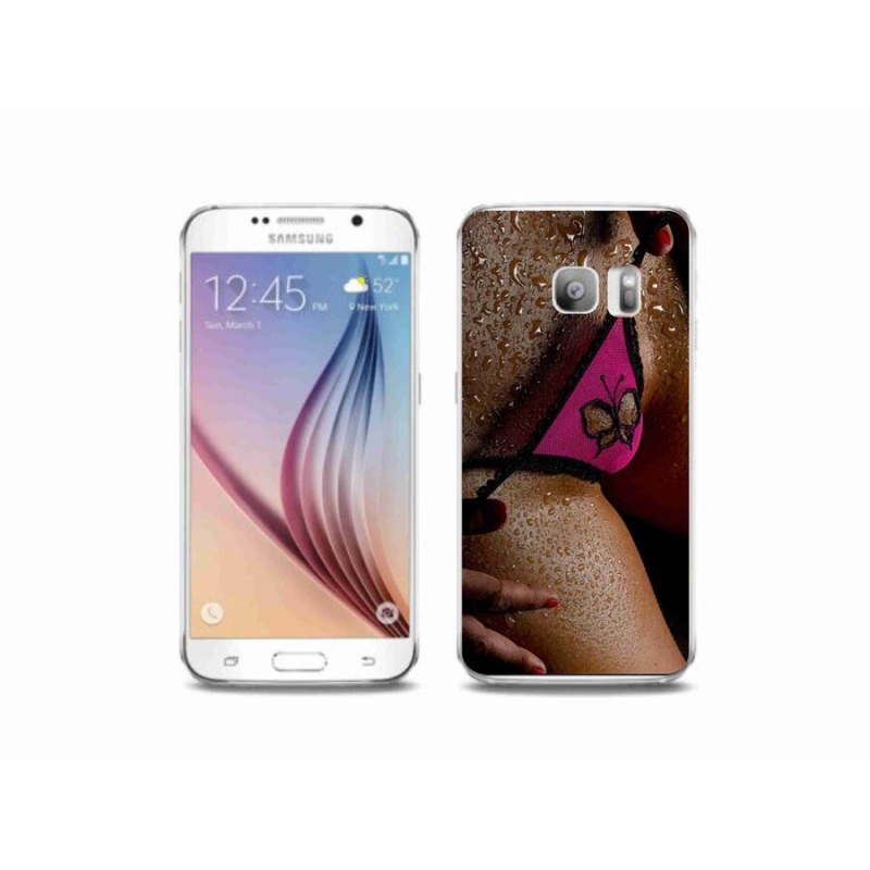 Gelový kryt mmCase na mobil Samsung Galaxy S6 Edge - sexy žena