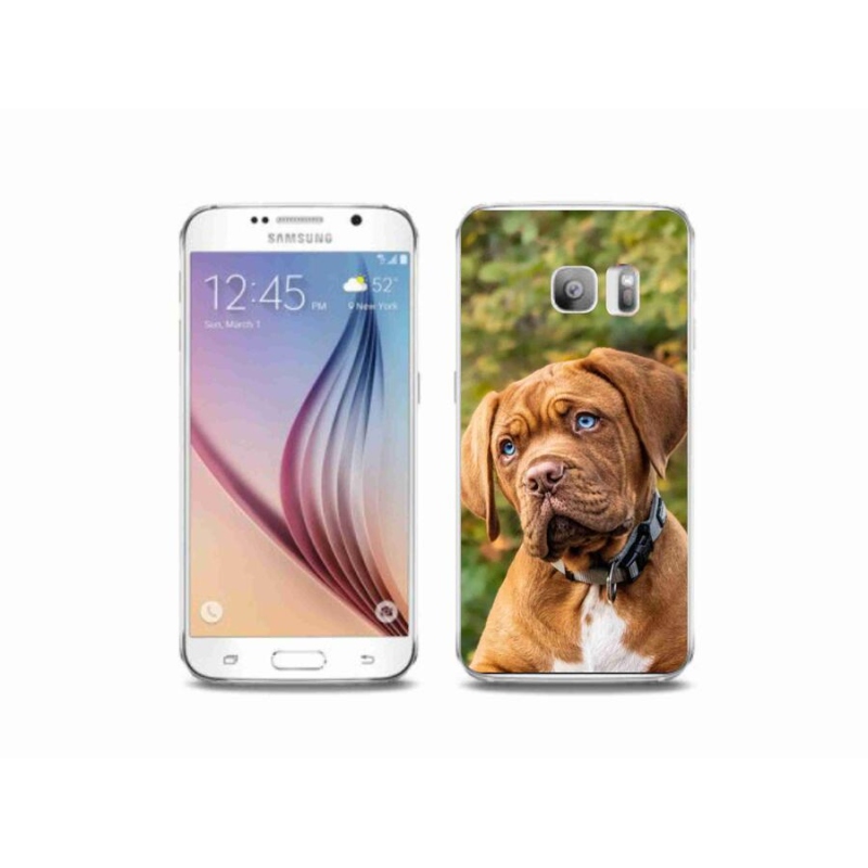 Gelový kryt mmCase na mobil Samsung Galaxy S6 Edge - štěně