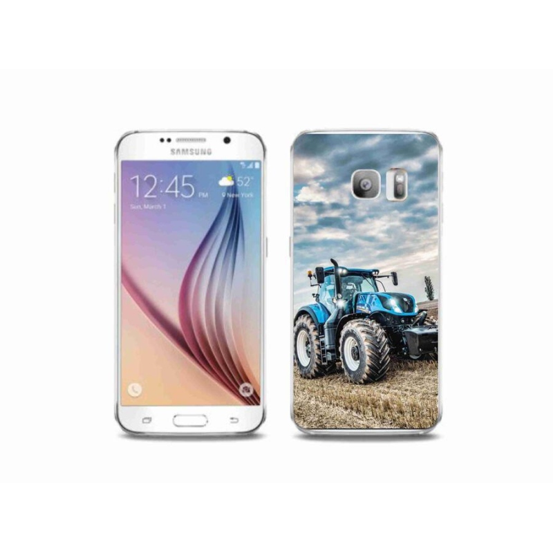 Gelový kryt mmCase na mobil Samsung Galaxy S6 Edge - traktor 2