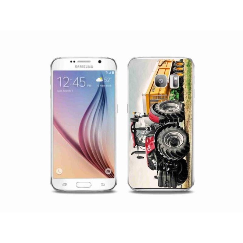 Gelový kryt mmCase na mobil Samsung Galaxy S6 Edge - traktor 3