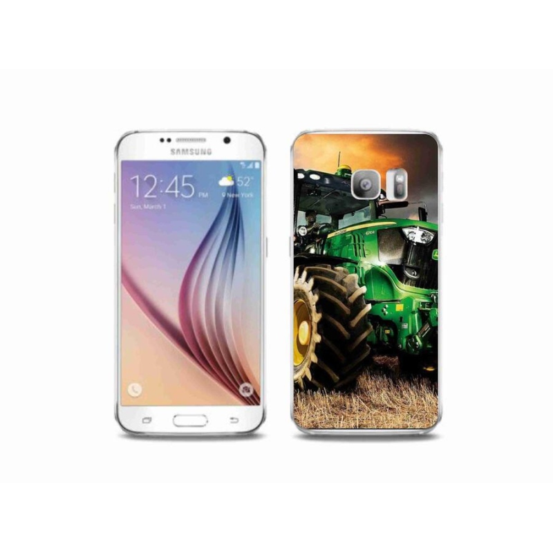 Gelový kryt mmCase na mobil Samsung Galaxy S6 Edge - traktor