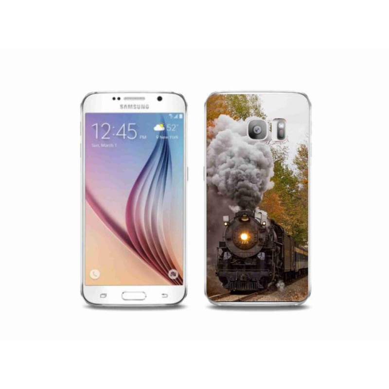 Gelový kryt mmCase na mobil Samsung Galaxy S6 Edge - vlak 1