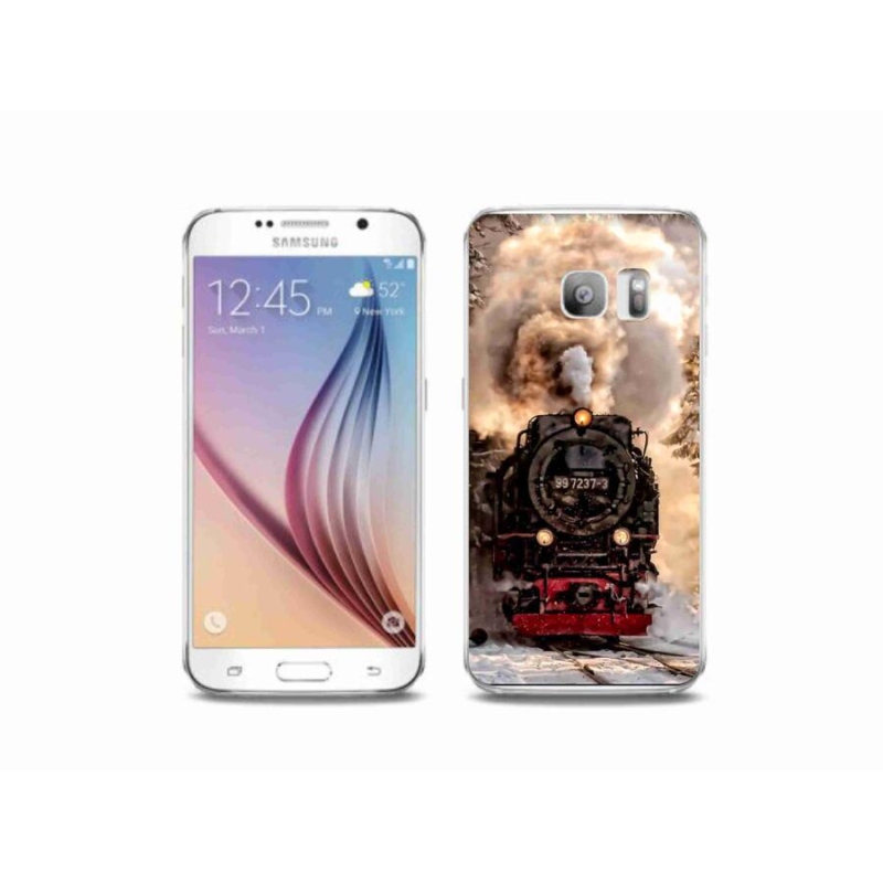 Gelový kryt mmCase na mobil Samsung Galaxy S6 Edge - vlak