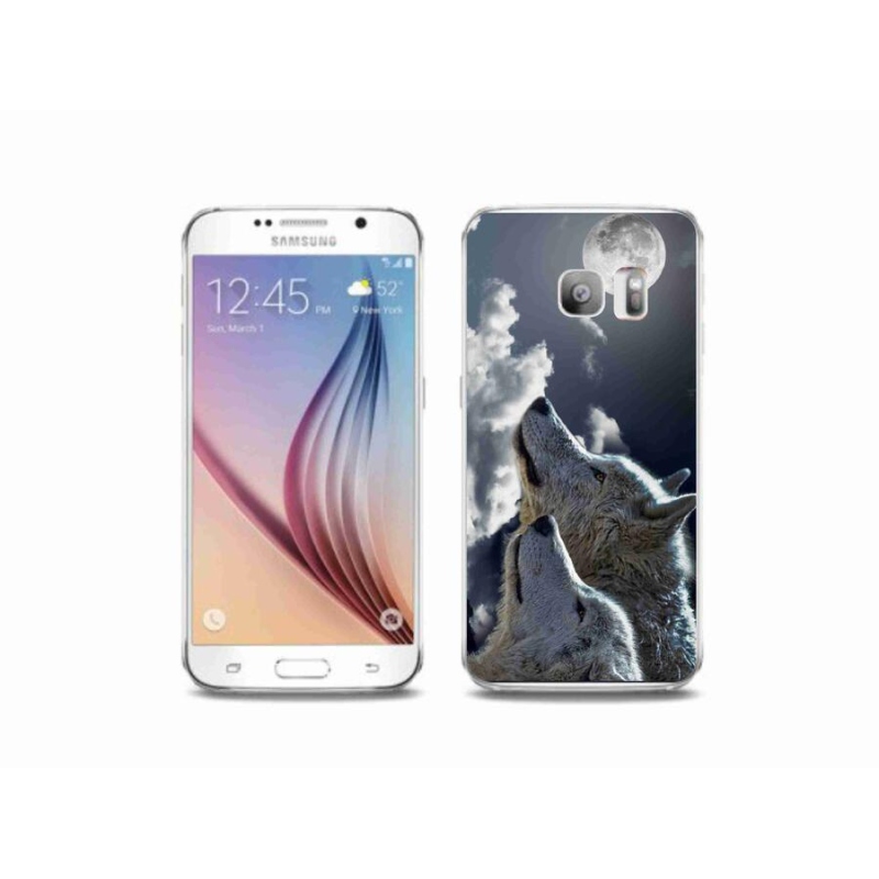 Gelový kryt mmCase na mobil Samsung Galaxy S6 Edge - vlci