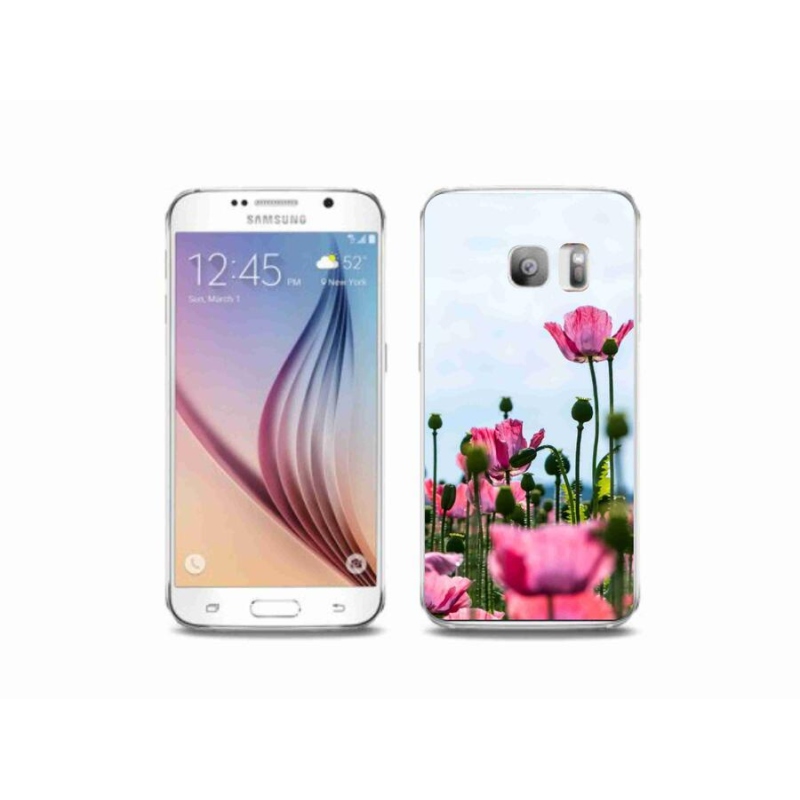 Gelový kryt mmCase na mobil Samsung Galaxy S6 Edge - vlčí mák