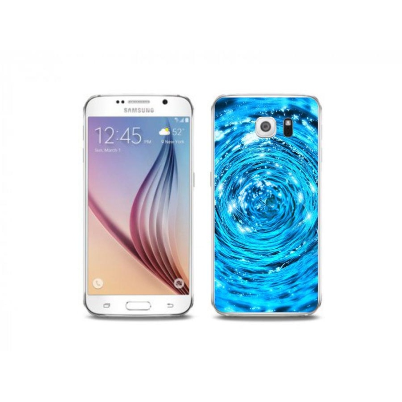 Gelový kryt mmCase na mobil Samsung Galaxy S6 Edge - vodní vír