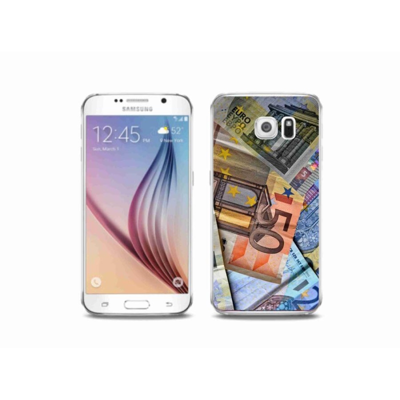 Gelový kryt mmCase na mobil Samsung Galaxy S6 - euro