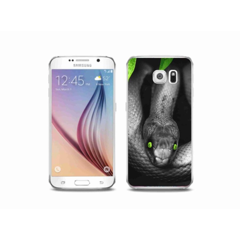 Gelový kryt mmCase na mobil Samsung Galaxy S6 - had