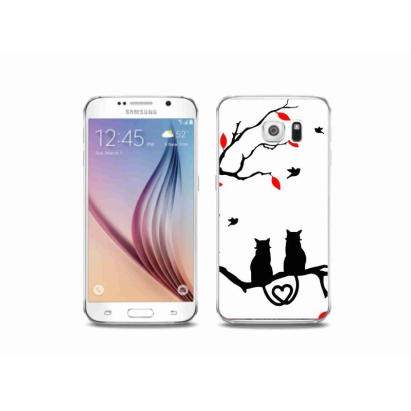 Gelový kryt mmCase na mobil Samsung Galaxy S6 - kočičí láska