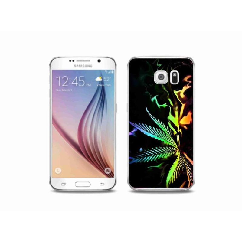 Gelový kryt mmCase na mobil Samsung Galaxy S6 - konopí 2