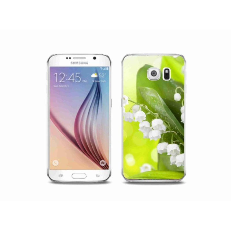 Gelový kryt mmCase na mobil Samsung Galaxy S6 - konvalinka