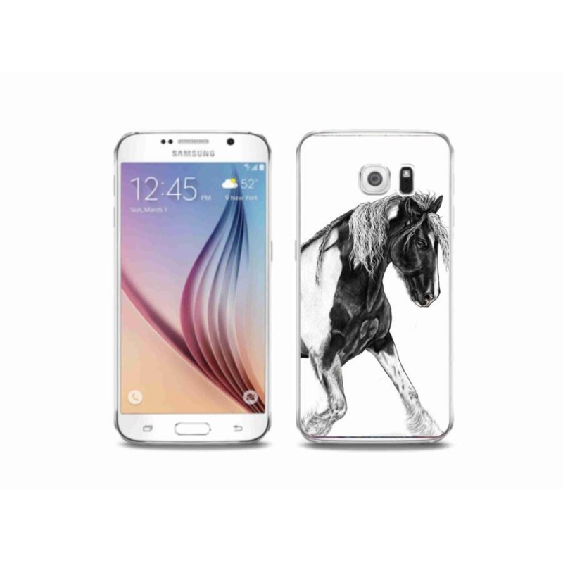 Gelový kryt mmCase na mobil Samsung Galaxy S6 - kůň