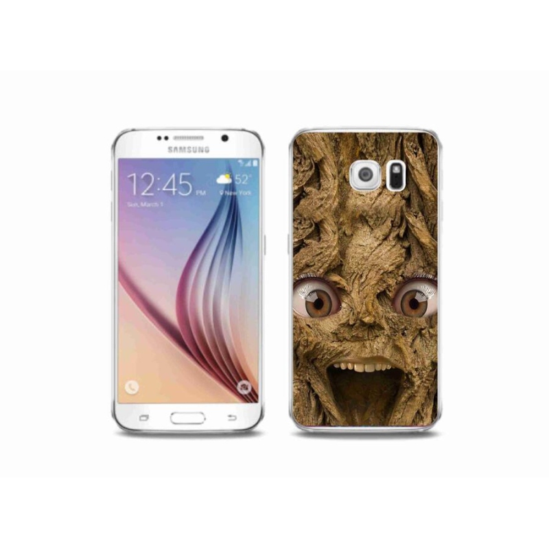 Gelový kryt mmCase na mobil Samsung Galaxy S6 - veselý strom s očima