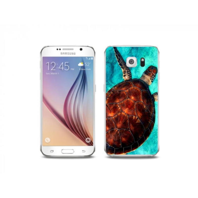 Gelový kryt mmCase na mobil Samsung Galaxy S6 - želva