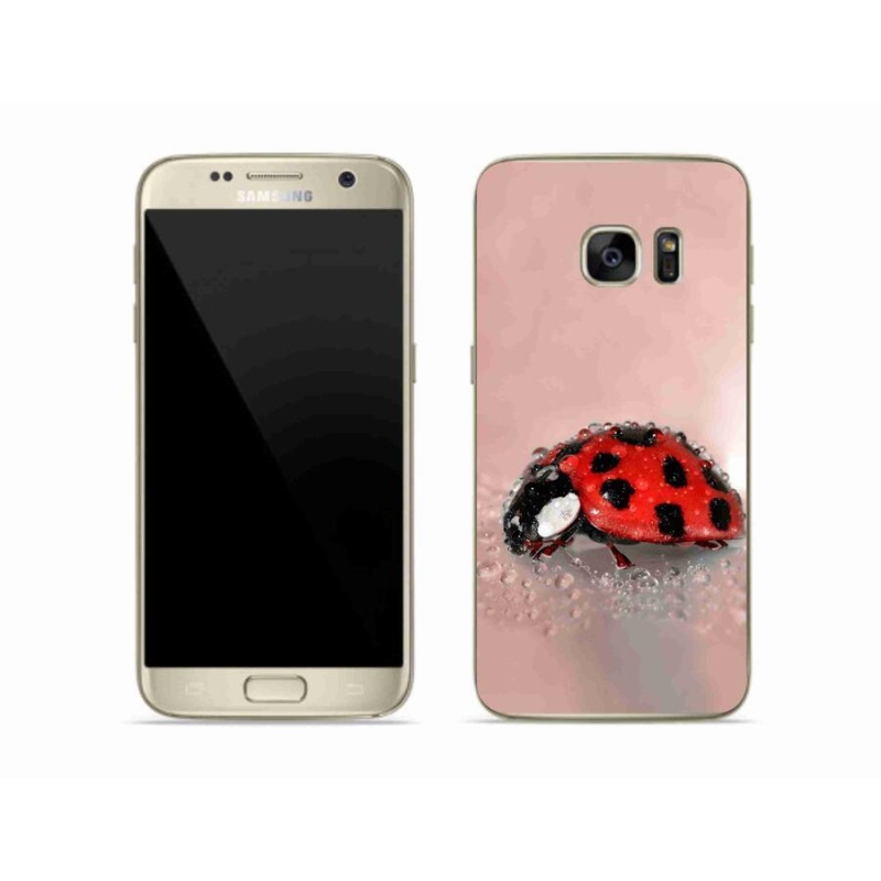 Gelový kryt mmCase na mobil Samsung Galaxy S7 - beruška