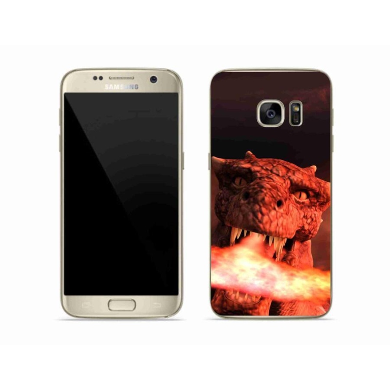 Gelový kryt mmCase na mobil Samsung Galaxy S7 - drak