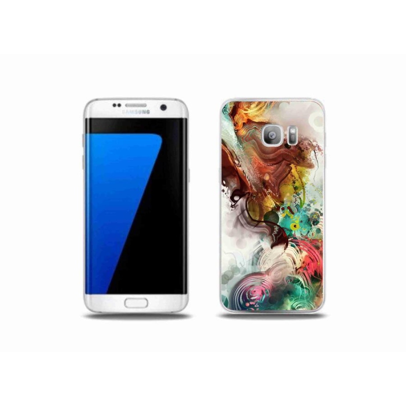 Gelový kryt mmCase na mobil Samsung Galaxy S7 Edge - abstrakt 1
