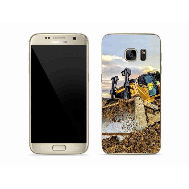 Gelový kryt mmCase na mobil Samsung Galaxy S7 Edge - bagr