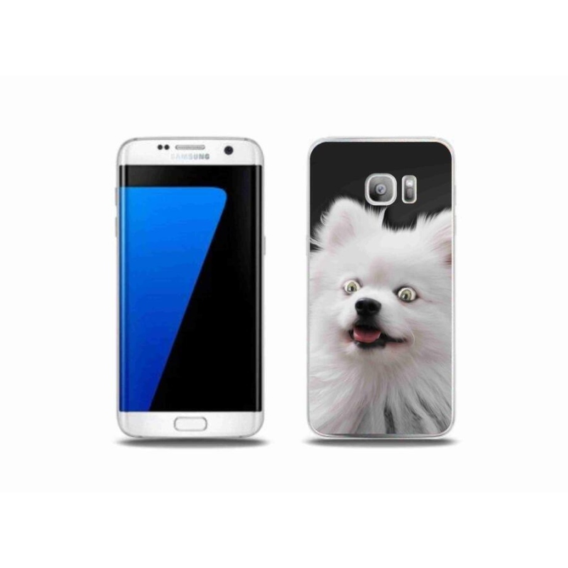 Gelový kryt mmCase na mobil Samsung Galaxy S7 Edge - bílý špic