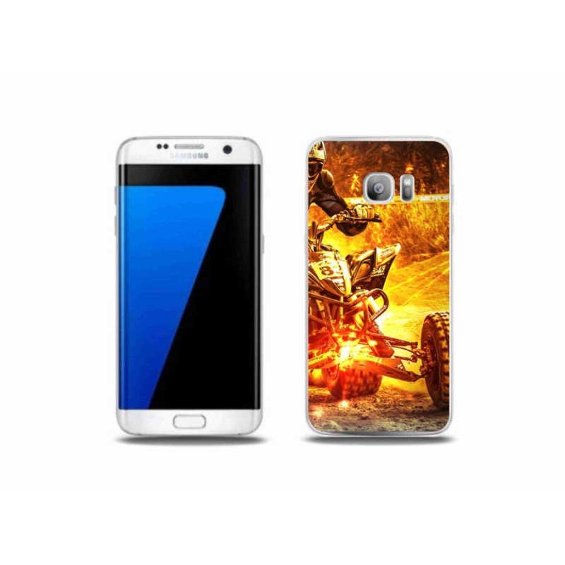 Gelový kryt mmCase na mobil Samsung Galaxy S7 Edge - čtyřkolka