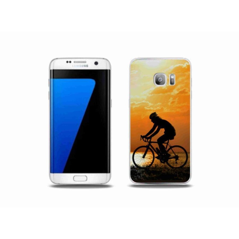 Gelový kryt mmCase na mobil Samsung Galaxy S7 Edge - cyklovýlet