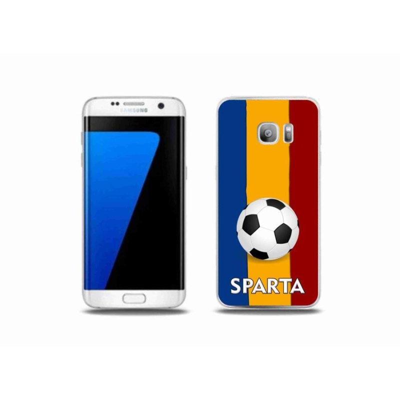 Gelový kryt mmCase na mobil Samsung Galaxy S7 Edge - fotbal 1