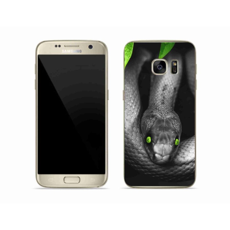 Gelový kryt mmCase na mobil Samsung Galaxy S7 Edge - had