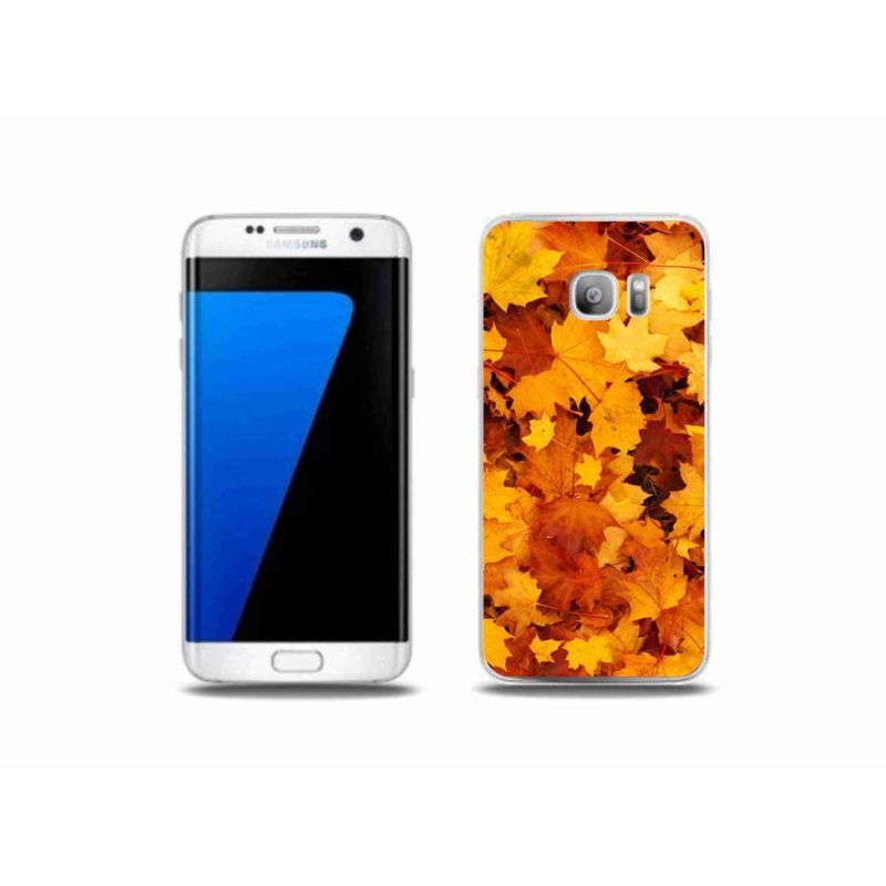 Gelový kryt mmCase na mobil Samsung Galaxy S7 Edge - javorové listy