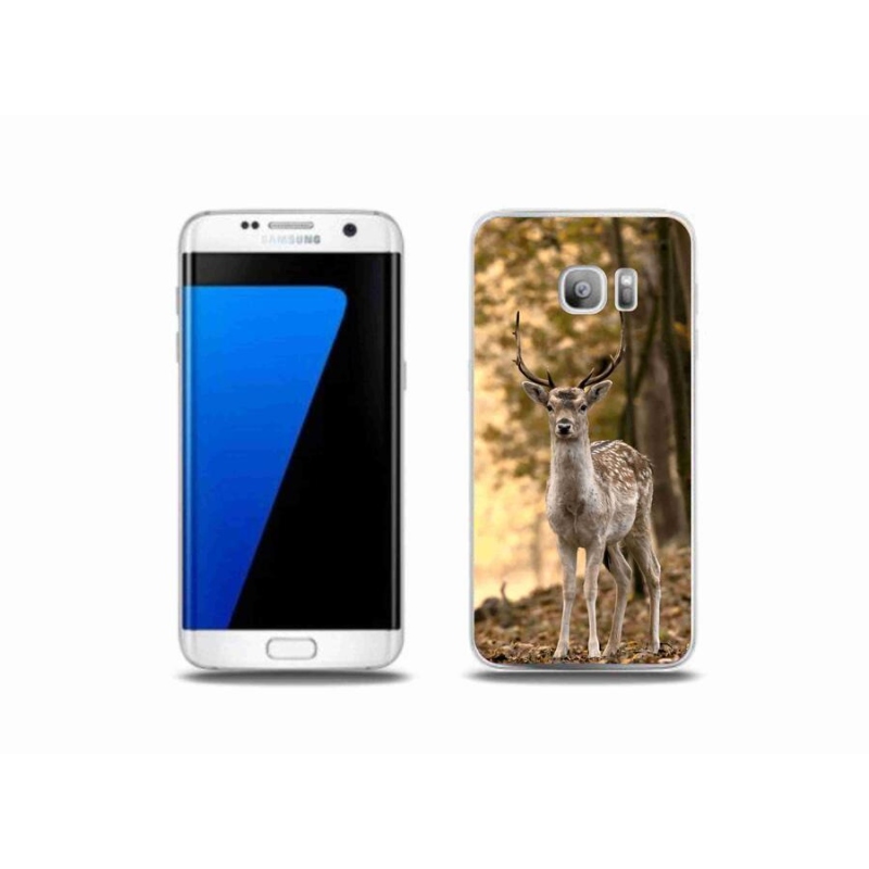 Gelový kryt mmCase na mobil Samsung Galaxy S7 Edge - jelen sika
