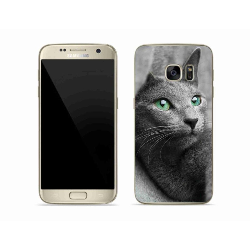 Gelový kryt mmCase na mobil Samsung Galaxy S7 Edge - kočka 2