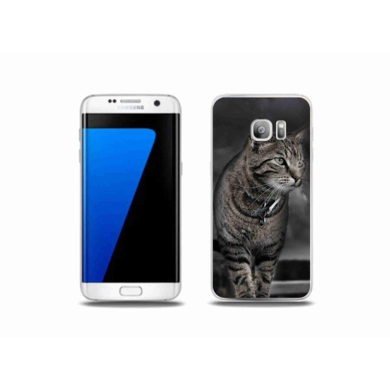 Gelový kryt mmCase na mobil Samsung Galaxy S7 Edge - kočka