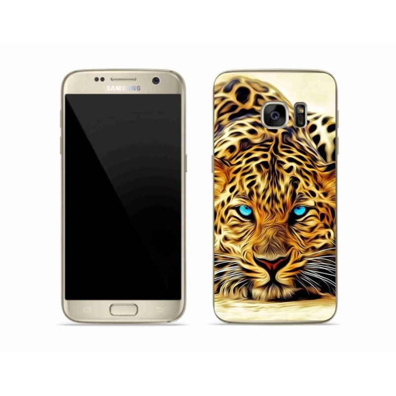 Gelový kryt mmCase na mobil Samsung Galaxy S7 Edge - kreslený tygr