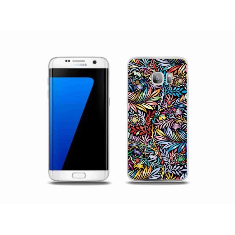 Gelový kryt mmCase na mobil Samsung Galaxy S7 Edge - květiny 5