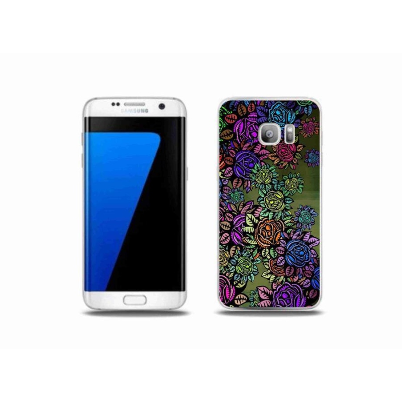 Gelový kryt mmCase na mobil Samsung Galaxy S7 Edge - květiny 6