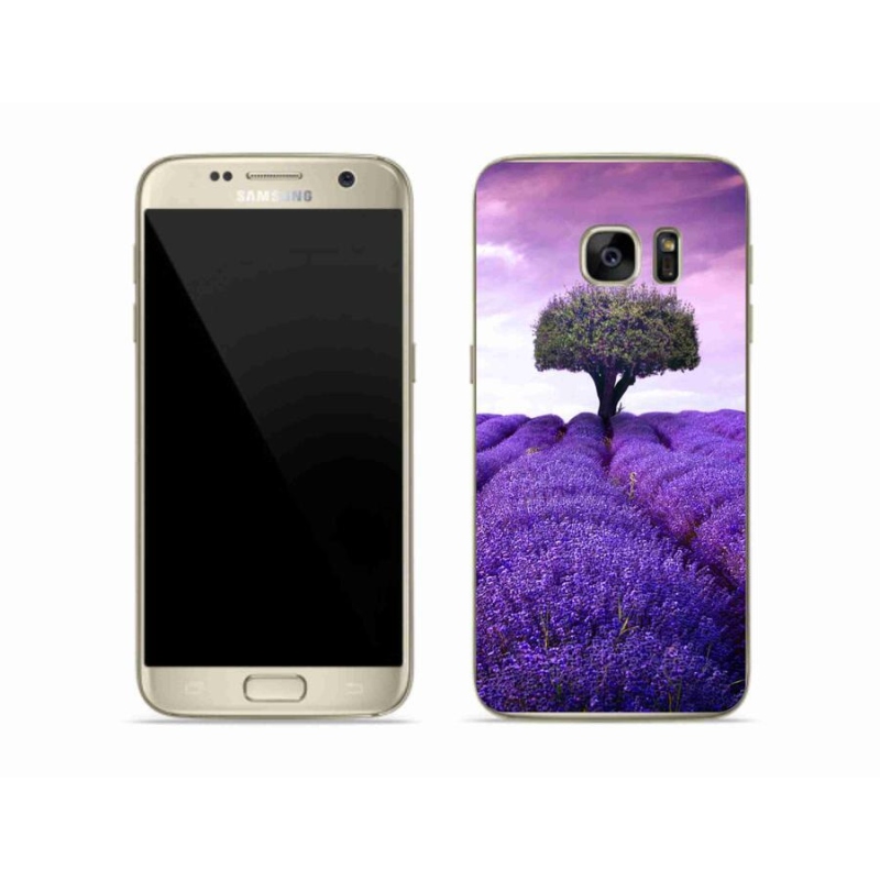 Gelový kryt mmCase na mobil Samsung Galaxy S7 Edge - levandulová louka