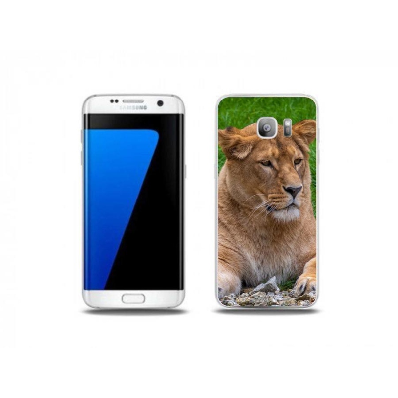 Gelový kryt mmCase na mobil Samsung Galaxy S7 Edge - lvice