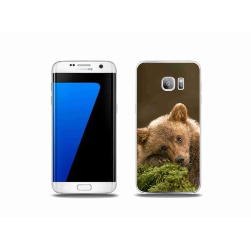 Gelový kryt mmCase na mobil Samsung Galaxy S7 Edge - medvěd