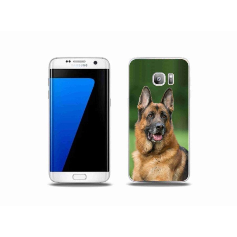 Gelový kryt mmCase na mobil Samsung Galaxy S7 Edge - německý ovčák