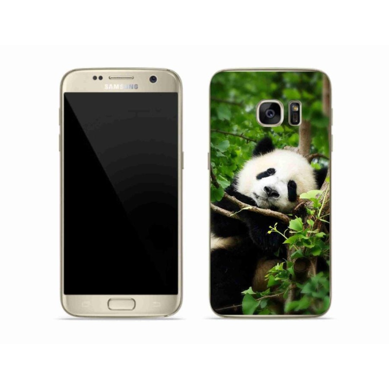 Gelový kryt mmCase na mobil Samsung Galaxy S7 Edge - panda
