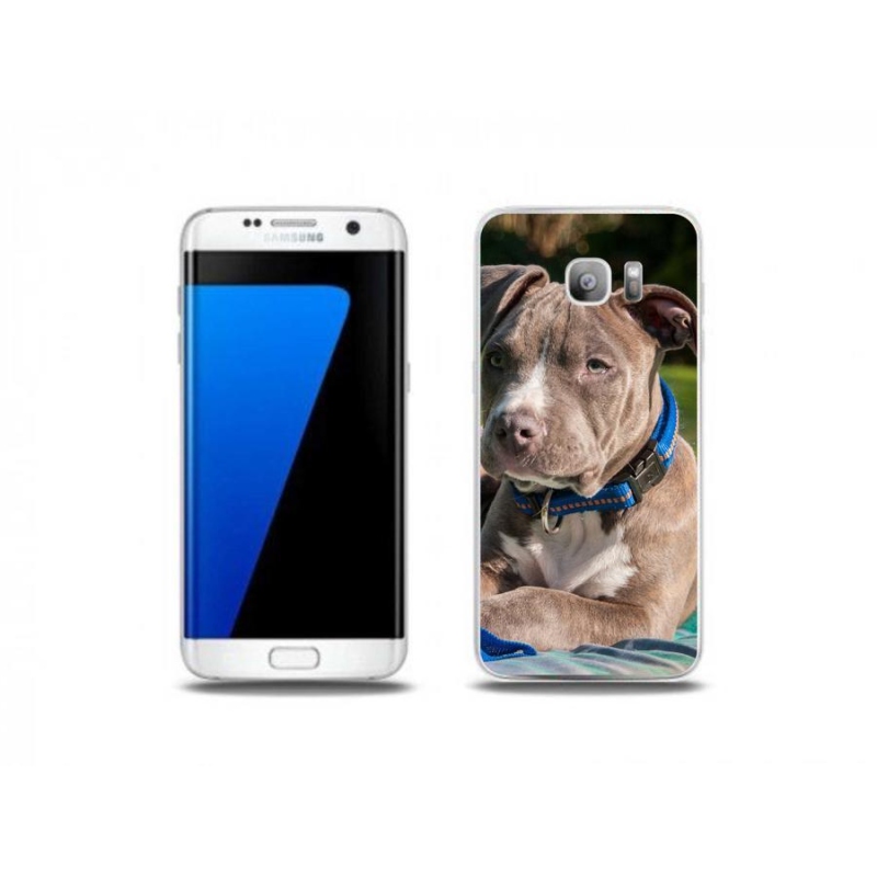 Gelový kryt mmCase na mobil Samsung Galaxy S7 Edge - pitbull