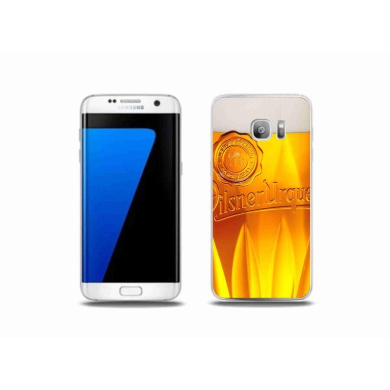 Gelový kryt mmCase na mobil Samsung Galaxy S7 Edge - pivo
