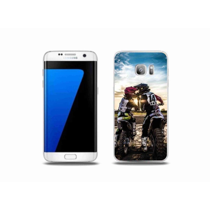Gelový kryt mmCase na mobil Samsung Galaxy S7 Edge - polibek