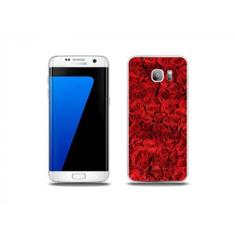 Gelový kryt mmCase na mobil Samsung Galaxy S7 Edge - růže