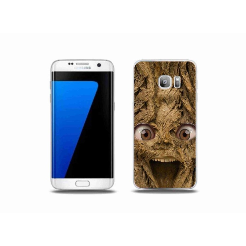 Gelový kryt mmCase na mobil Samsung Galaxy S7 Edge - veselý strom s očima
