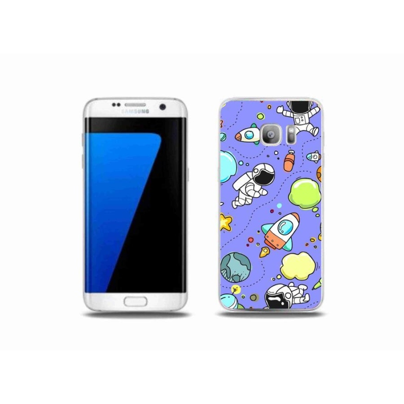 Gelový kryt mmCase na mobil Samsung Galaxy S7 Edge - vesmír