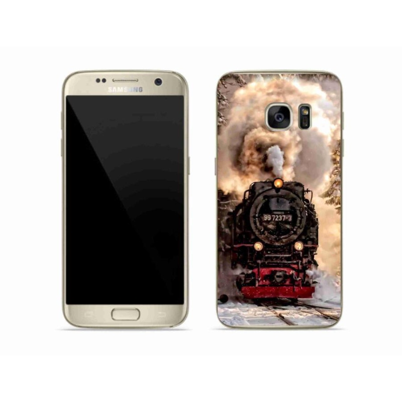 Gelový kryt mmCase na mobil Samsung Galaxy S7 Edge - vlak