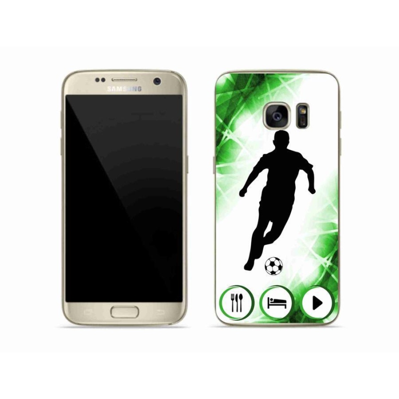 Gelový kryt mmCase na mobil Samsung Galaxy S7 - fotbalista
