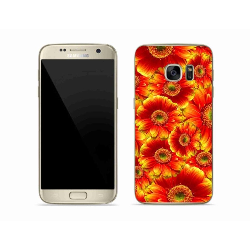 Gelový kryt mmCase na mobil Samsung Galaxy S7 - gerbera 1