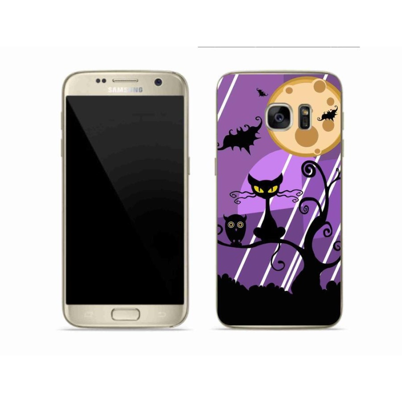 Gelový kryt mmCase na mobil Samsung Galaxy S7 - halloween